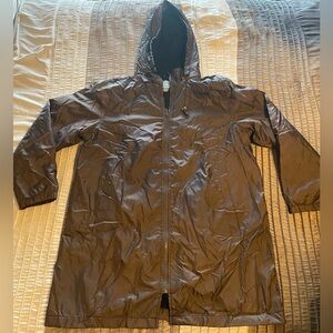 NEW - Totes Three Season Fleece Lined Hooded Storm Jacket. Chestnut. NWOT.